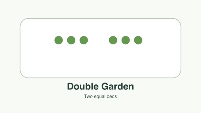 Original number diagram for Double Garden