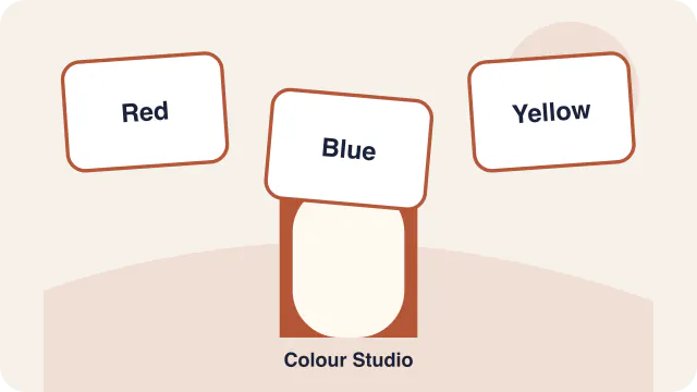 Word cards for Colour Studio