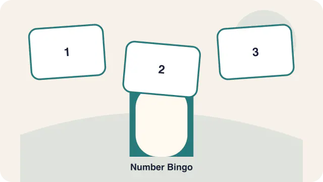 Word cards for Number Bingo
